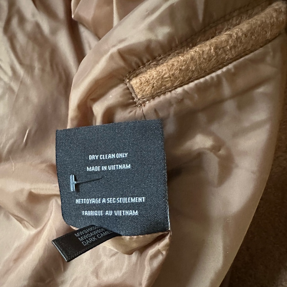 Marc New York Boucle Camel Car Coat - Picture 7 of 7